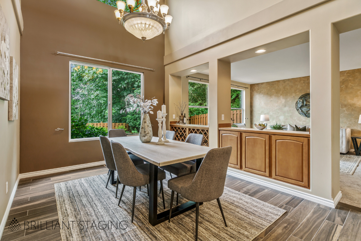 Occupied Home Staging Dining Room View